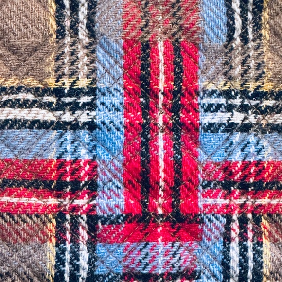 🌟HP🌟EUC Limited Edition Patchwork Wool Plaid Tab Shoulder Bag - Picture 13 of 13